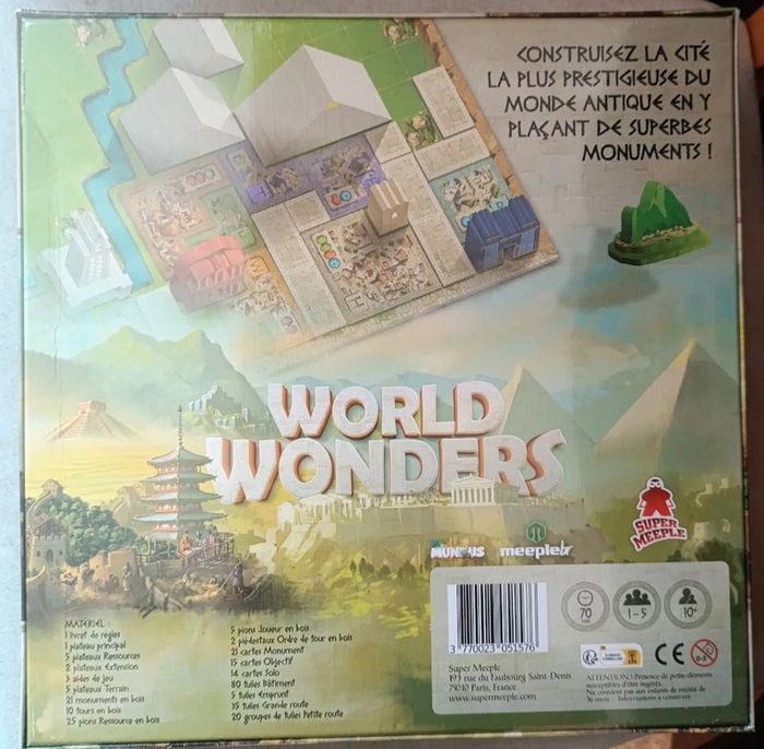 World Wonders - Jeu de société sous emballage - Prix Ferme - photo numéro 2
