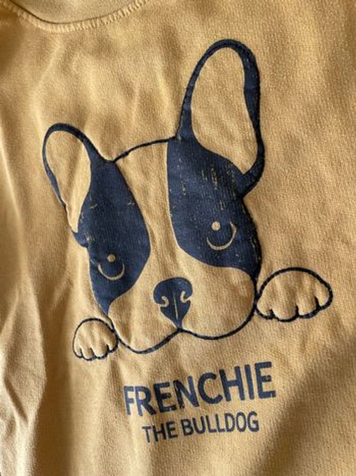 Sweat/t-shirt à longues manches jaune taille 12ans - photo numéro 2