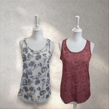 Lot de deux débardeurs imprimés CREEK'S taille S-36