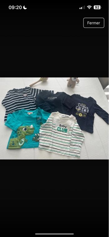 Lot de tee shirt 6 mois