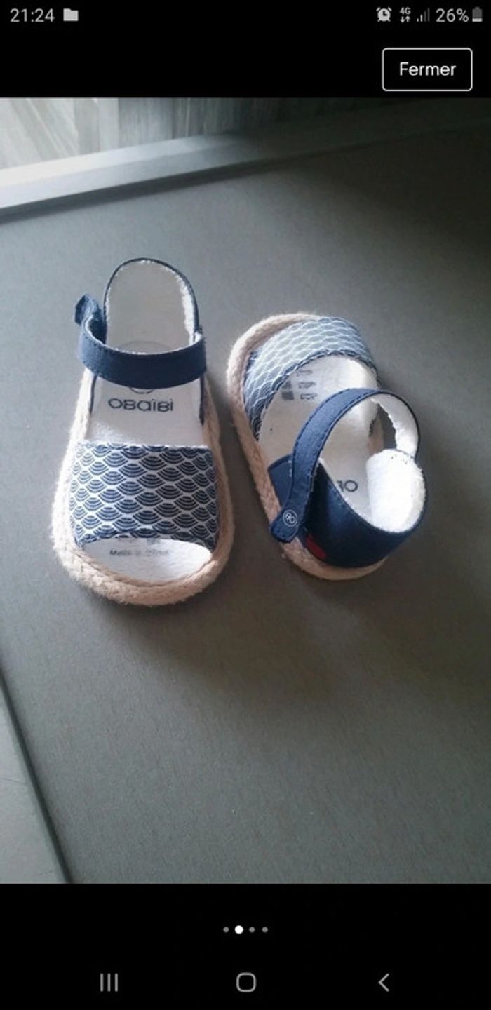 Chaussures sandales été fille Okaïdi taille 6/12 mois