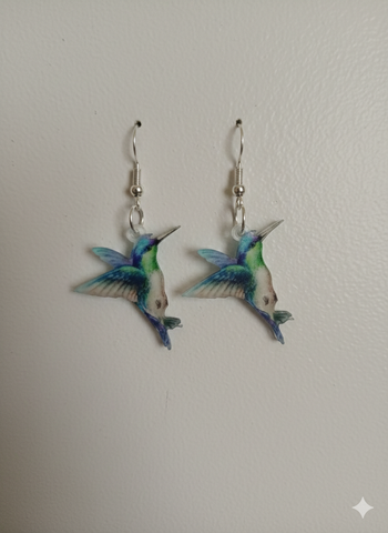 Paires de Boucles d'Oreilles Colibri (NEUVES) 💖 Neuf sans étiquette