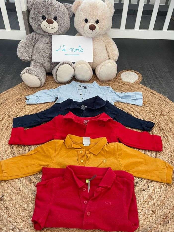 Lot polo ML 12 mois
