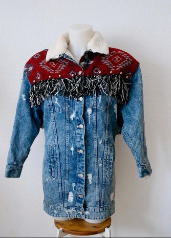 Veste en jeans pour femme taille M