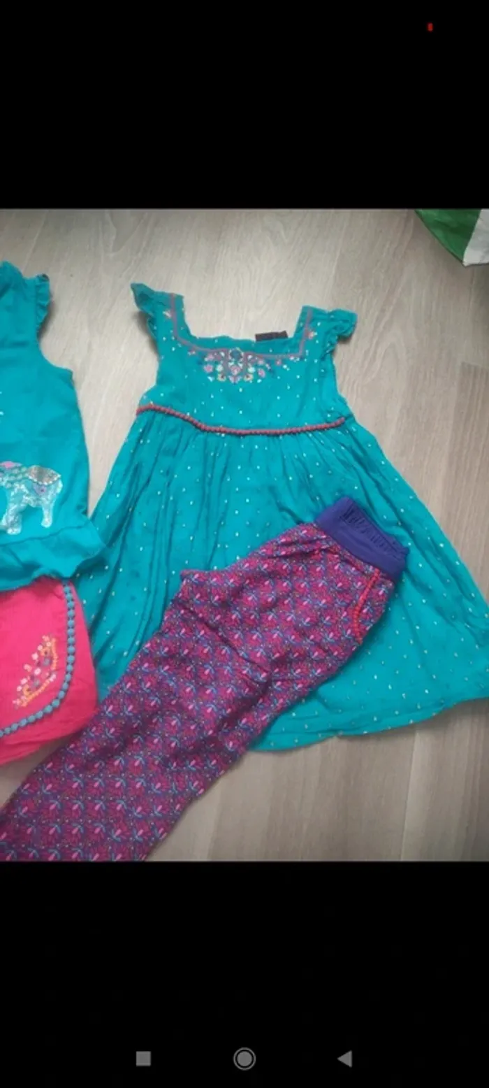 Ensemble d été 4 pièces sergent major taille 4 ans en très bon état - photo numéro 3
