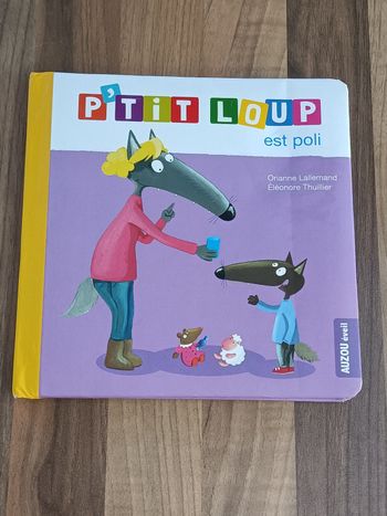 Livre Petit Loup est poli Auzou 