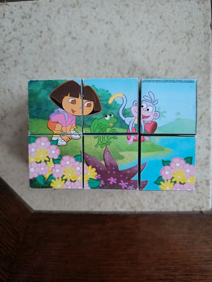 2€ Puzzle cubes 6 faces Dora l'exploratrice - Y2K 2004 - photo numéro 3