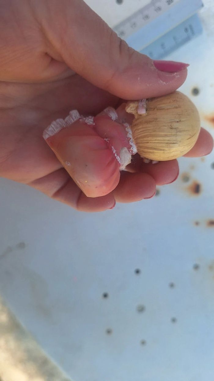 Figurine petite fille robe rose blonde - photo numéro 2