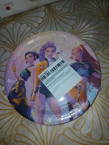 10 assiette anniversaire kpop demon Hunter 