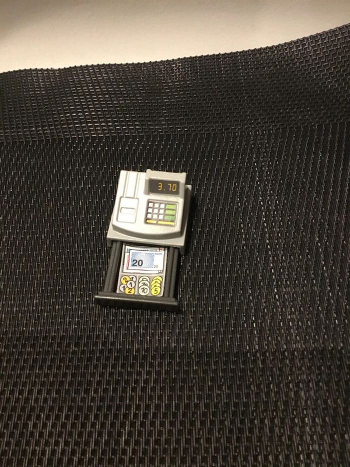 Playmobil caisse enregistreuse tiroirs-caisses grise magasin boutique commerce pièces détachées - photo numéro 2