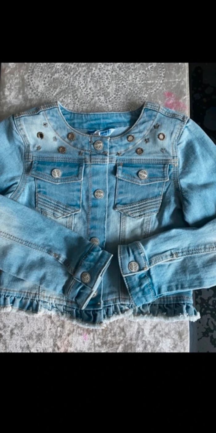 Mayoral veste en jean taille 5 ans neuve - photo numéro 3