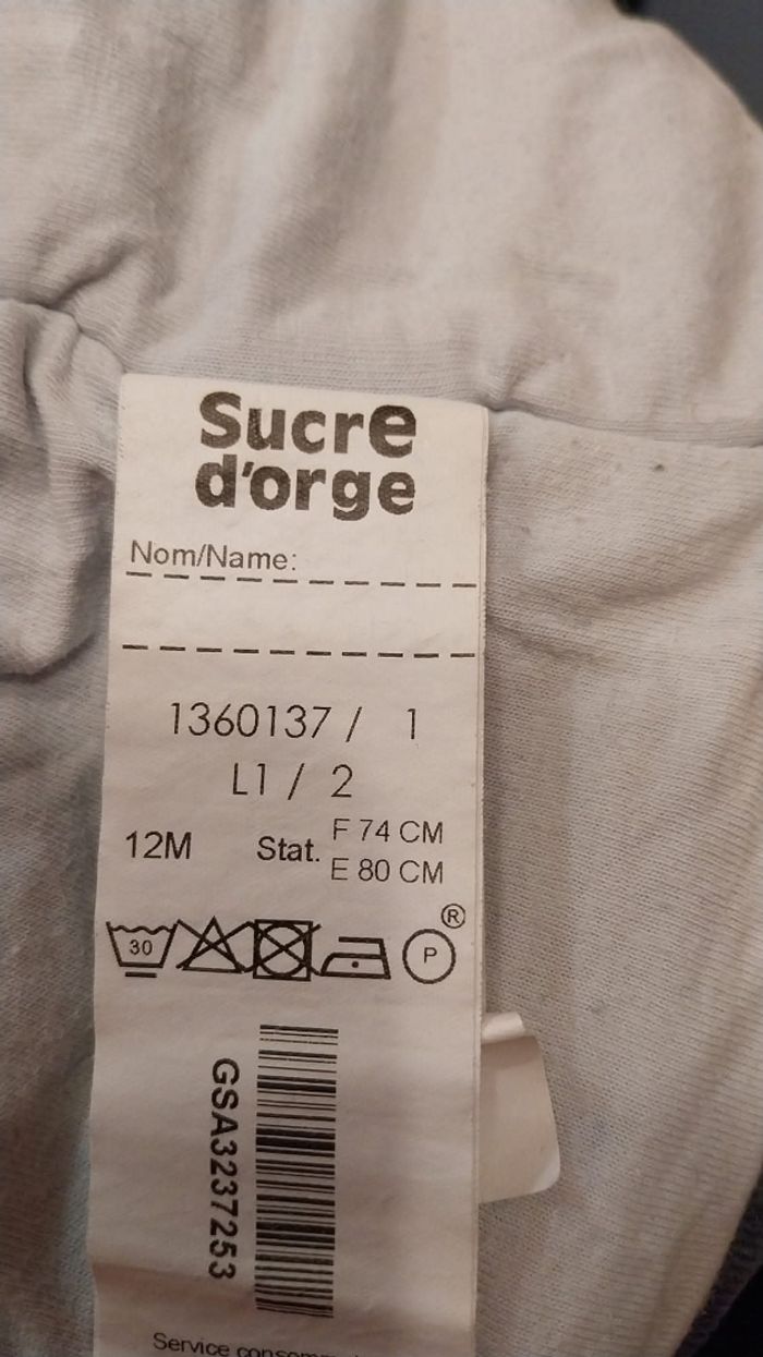 Manteau 12 mois garçon sucre d'orge - photo numéro 4