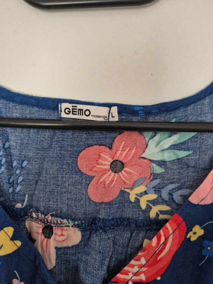 Robe fleurie de grossesse - photo numéro 2