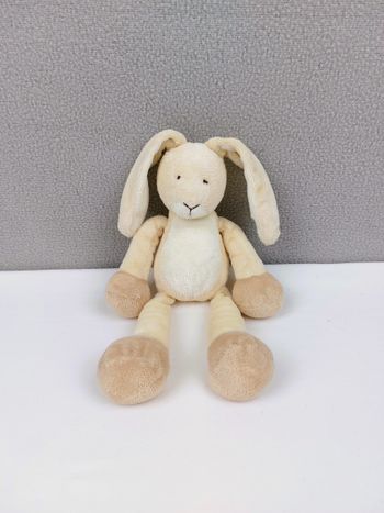 Peluche doudou lapin GUND KIDS beige blanc crème Floopadoodles Bunky 23/32 cm