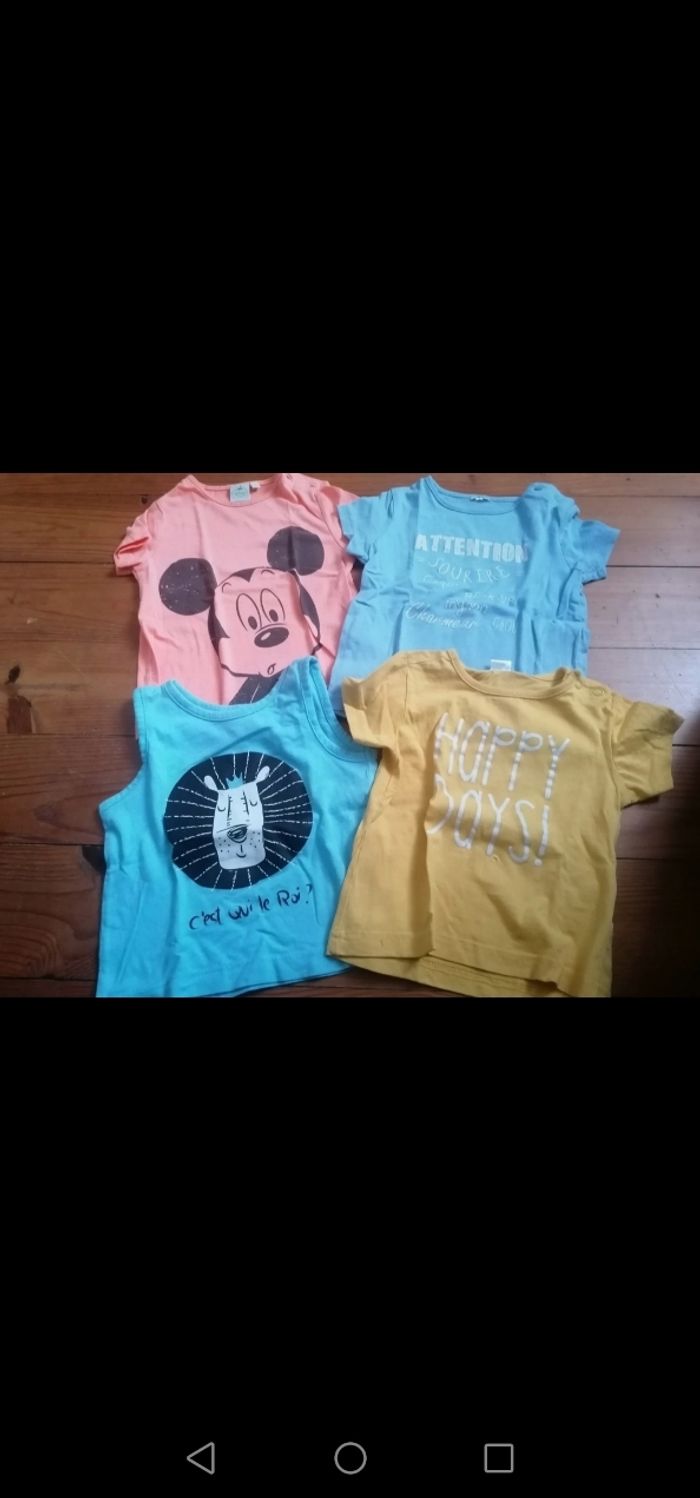 Lot 4 t-shirts manche courte - photo numéro 2