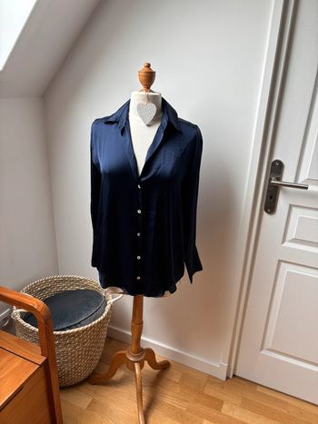 Chemise bleue - Zara - XS