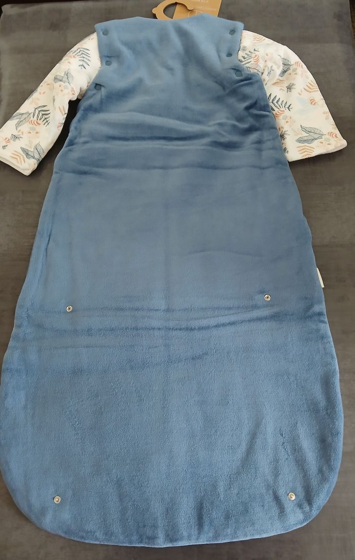 turbulette gigoteuse garcon en velours petit beguin 6/18mois 68/86cm - photo numéro 2