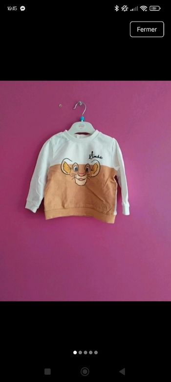 Sweat Disney 18 mois b1 