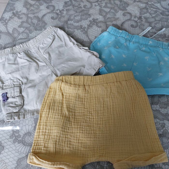 Lot 7 short combi short 6-9 mois - photo numéro 2