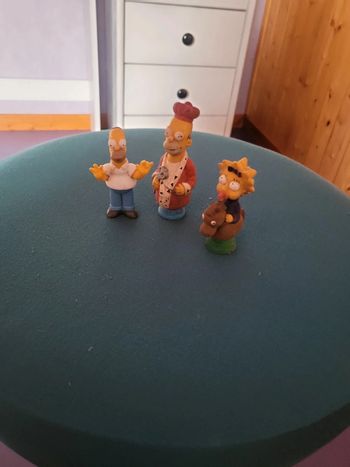Lot de 3 figurines simpsons anciennes