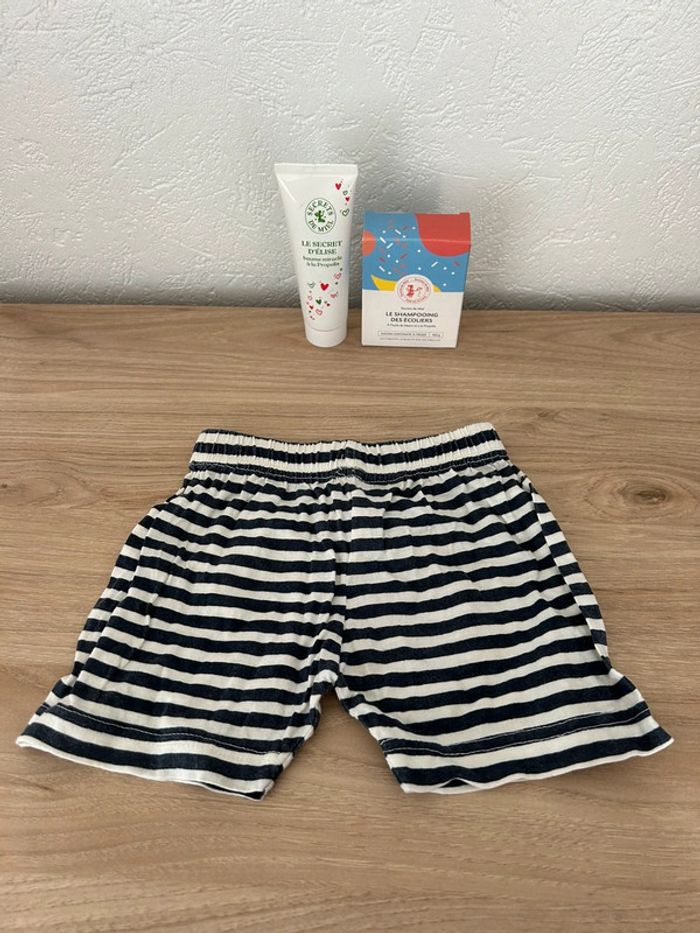 🌀 Short rayé pour bébé en coton 🌀 - photo numéro 3
