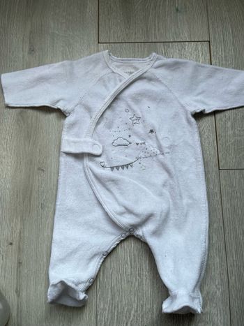 Pyjama velours Petit Bisou - Taille Naissance (estimée)