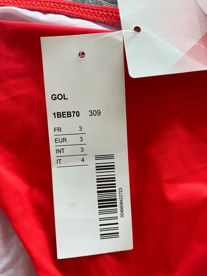 Bas maillot rouge Simone Pérèle neuf - photo numéro 2