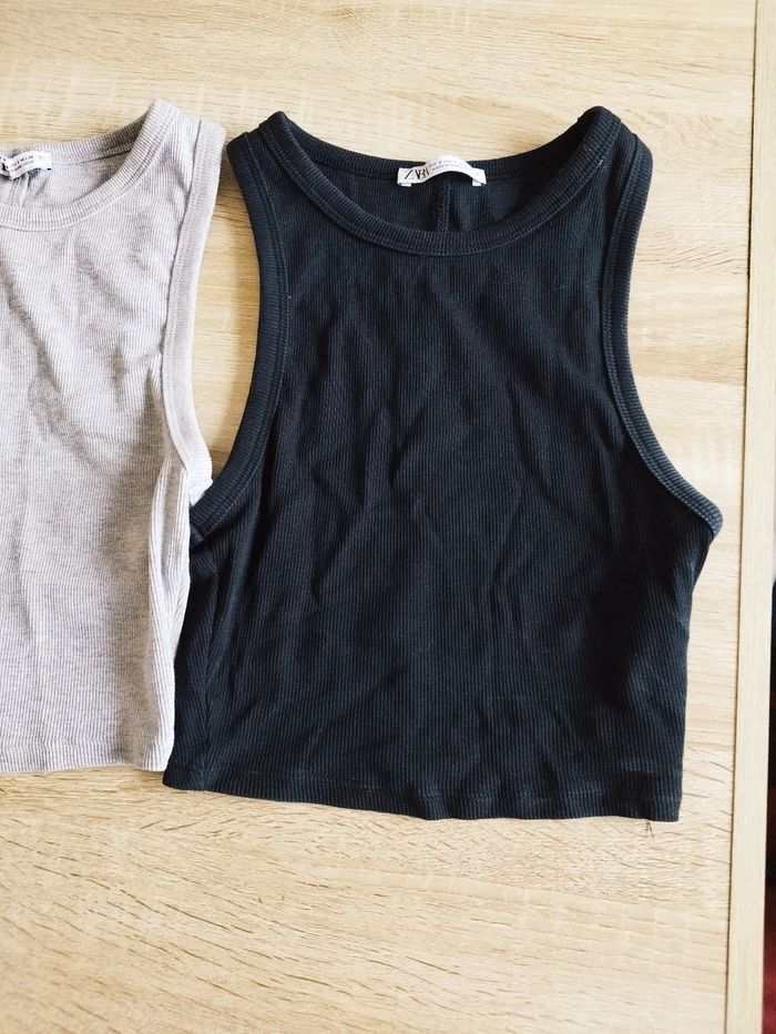 Lot débardeur croc top Zara - photo numéro 4