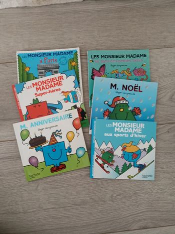 Lot de 6 livres "Les monsieur madame"