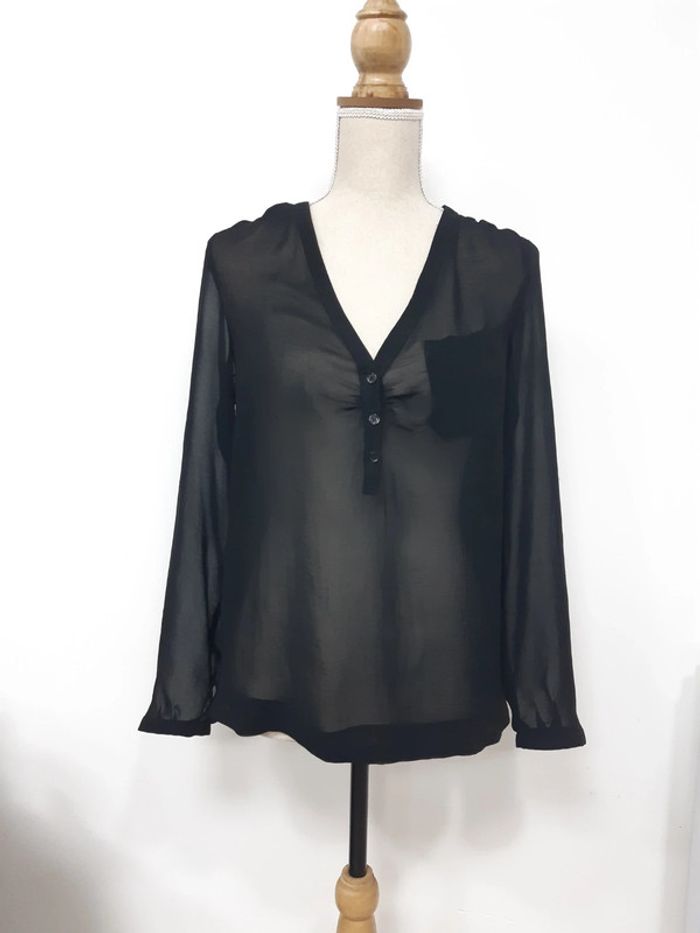 Blouse manches longues noirs NafNaf T38