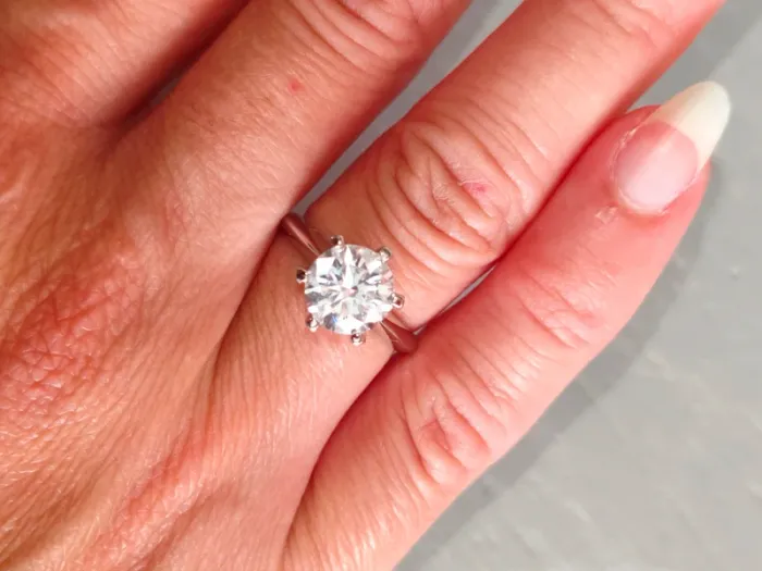 Bague solitaire en argent - photo numéro 13