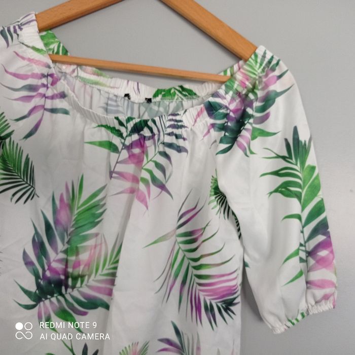 Top blanc à motifs t38/40 - photo numéro 3