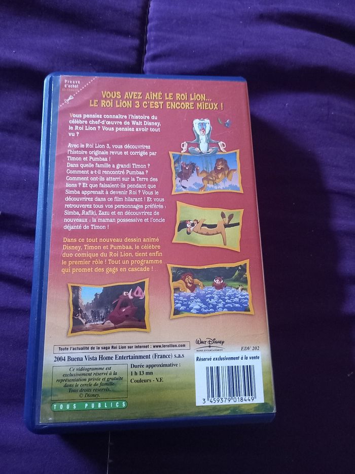 VHS Disney Le roi lion 3 - photo numéro 3