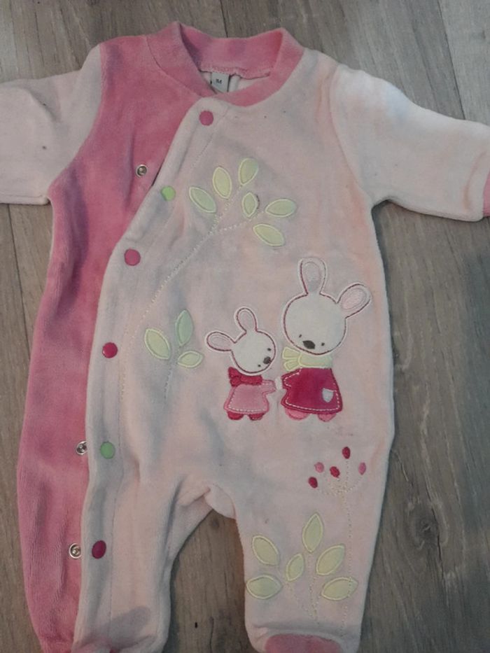 Pyjama velours 1 mois - photo numéro 2