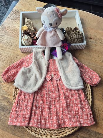 Robe et Gilet 12 mois