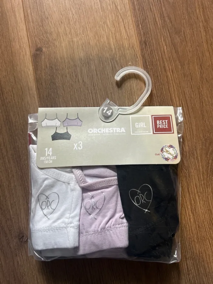 Lot de 3 brassières orchestra