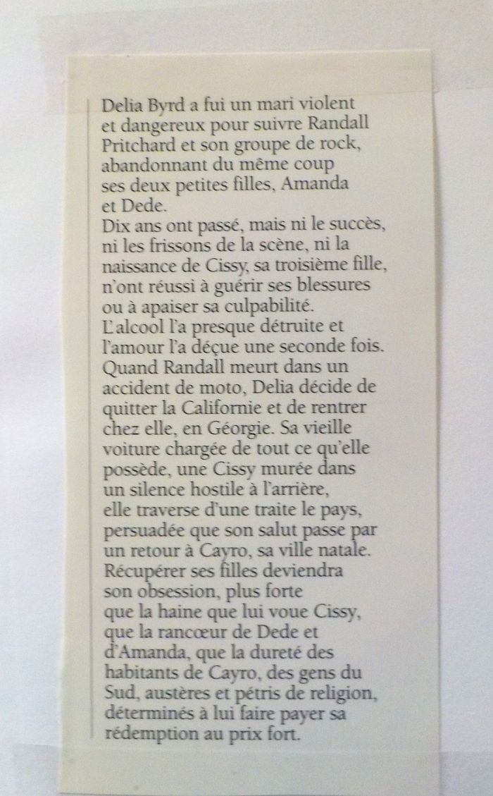 RETOUR A CAYRO de Dorothy ALLISON Ed. France Loisirs - photo numéro 2