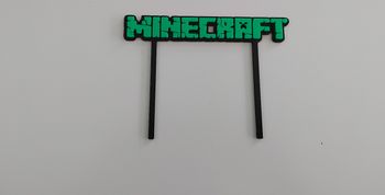 Cake topper minecraft 