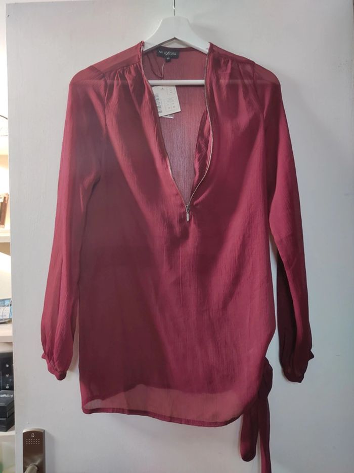 Chemise femme bordeaux 40 Neuve No Excuse La Halle