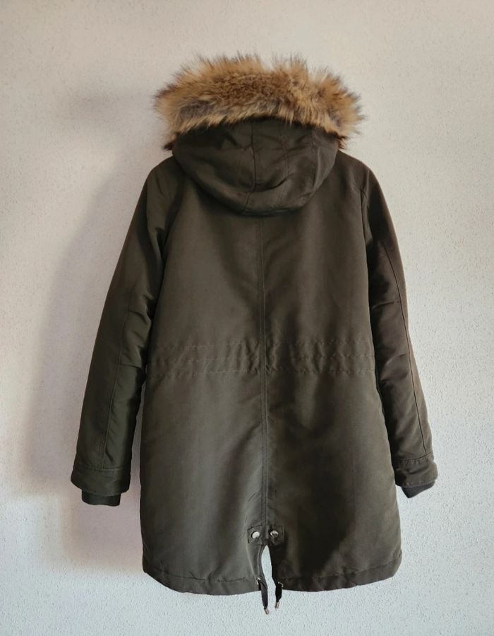 Manteau Pimkie kaki – Taille S – Chaud & doublure façon fourrure - photo numéro 2