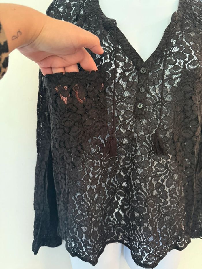 Haut noir dentelle Le temps des cerises - photo numéro 4