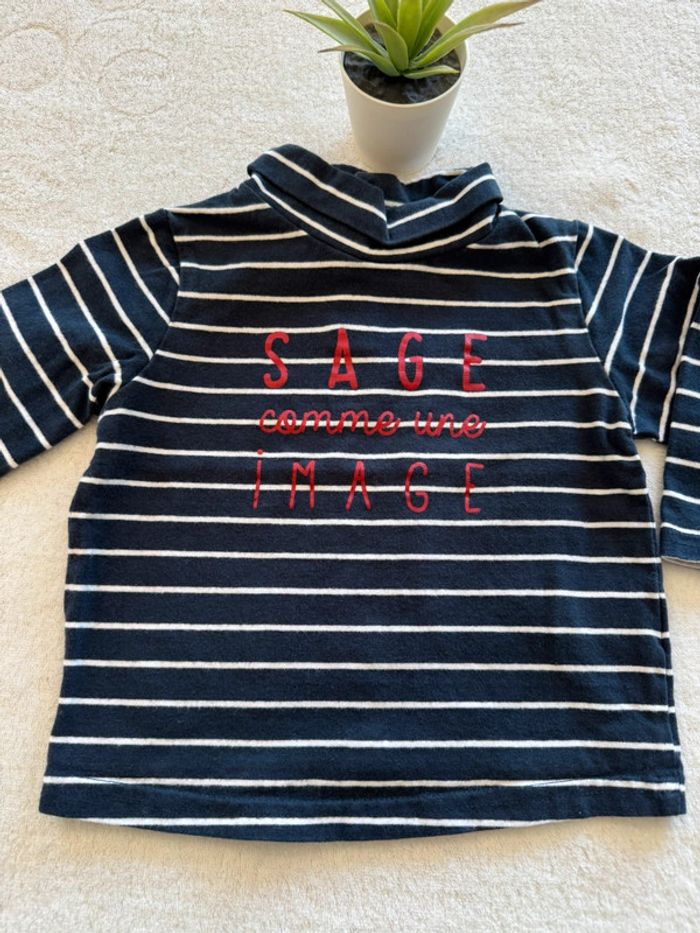 T-shirt manches longue col roulé - photo numéro 3