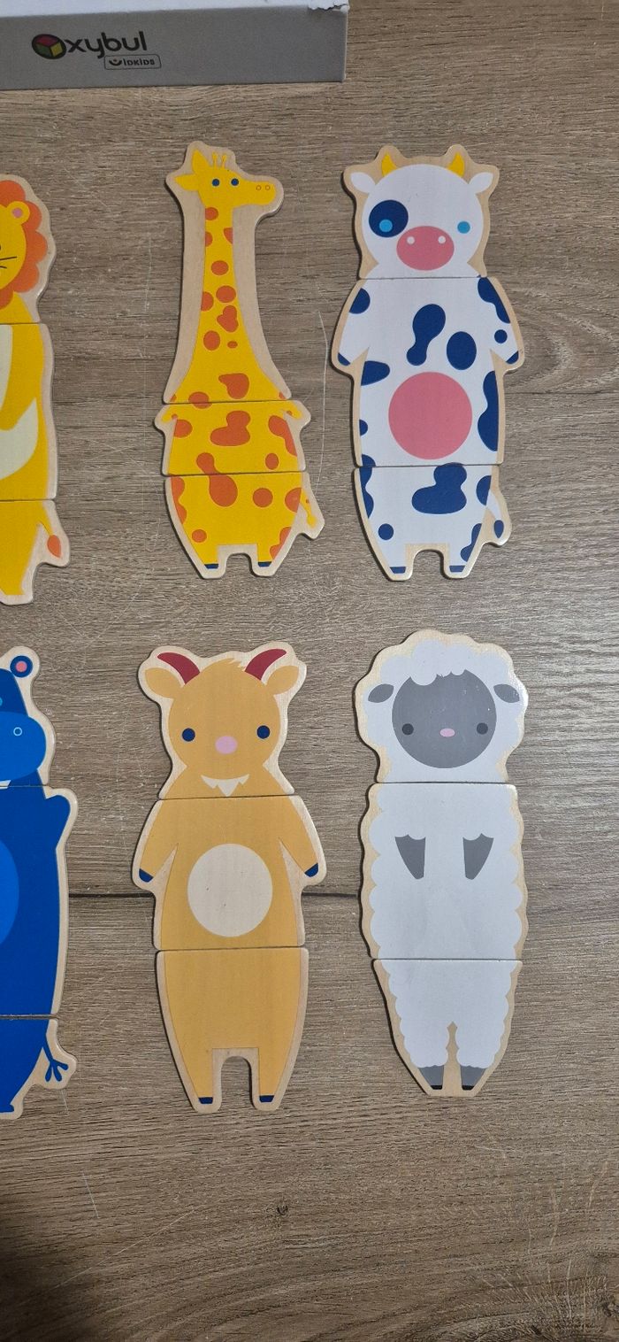 Puzzle animaux magnétique en bois - photo numéro 4
