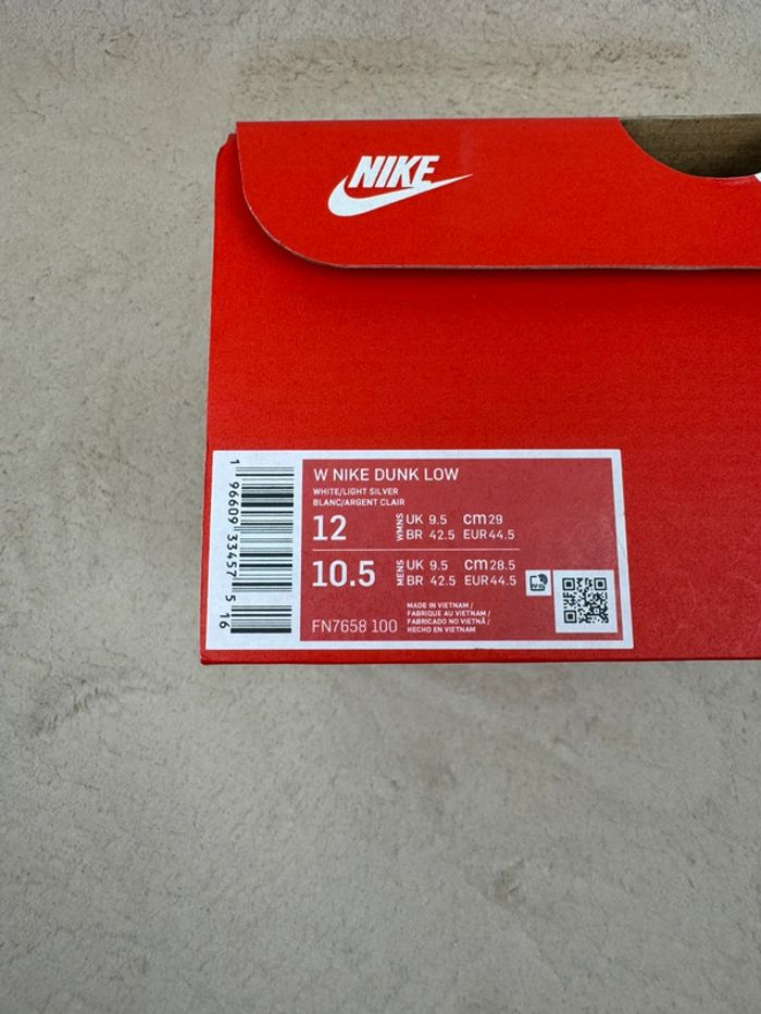 Nike Dunk Low Grey Corduroy Neuf Taille 44,5 - photo numéro 11