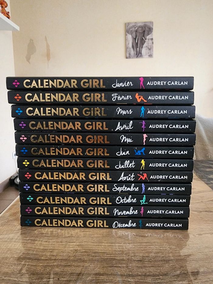 Collection complète de 12 livres Calendar Girl