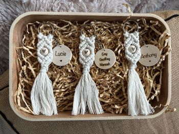 Porte-clés en macramé