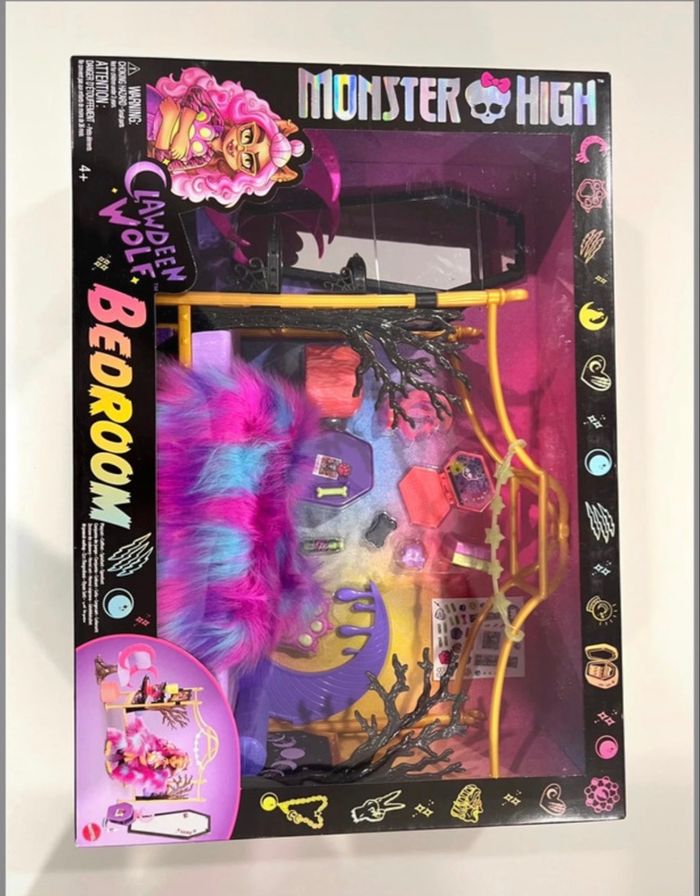 Monster High Clawdeen Wolf Bedroom Mattel coffret chambre