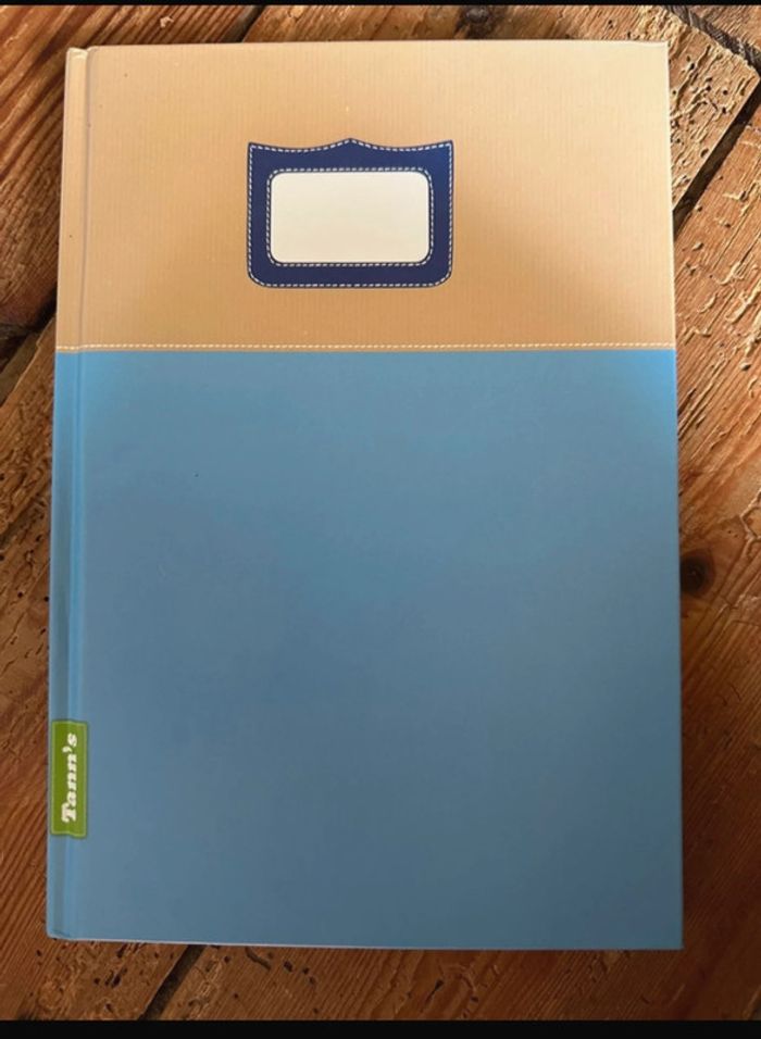 NEUF cahier de texte carnet agenda semainier vintage Tann’s bleu école traditionnel