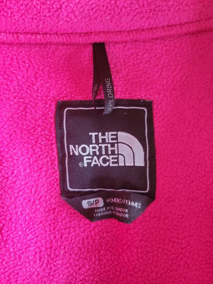 Veste polaire The North Face Denali  femme grise et rose  Taille S - photo numéro 6