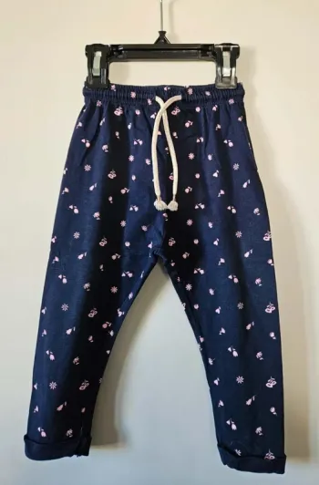 💙 Sarouel enfant bleu marine à motifs In extenso 18 mois 💙